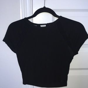 garage cropped t shirt